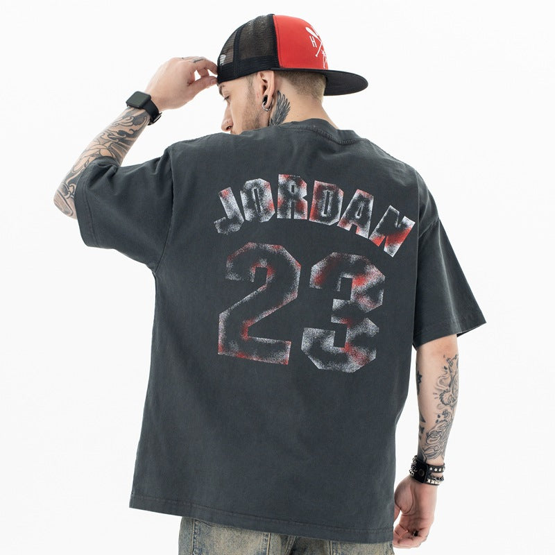 Vic Streetwear Summer Old Short Sleeve T-Shirt