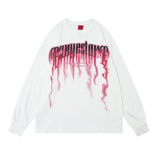 Marcas De Streetwear Star Long Sleeve T-Shirt Loose Casual Top