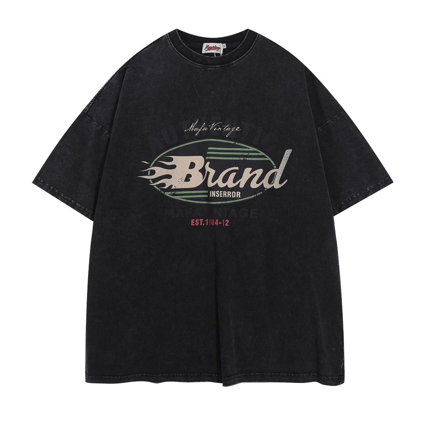 Hustle vintage summer short sleeve t-shirt