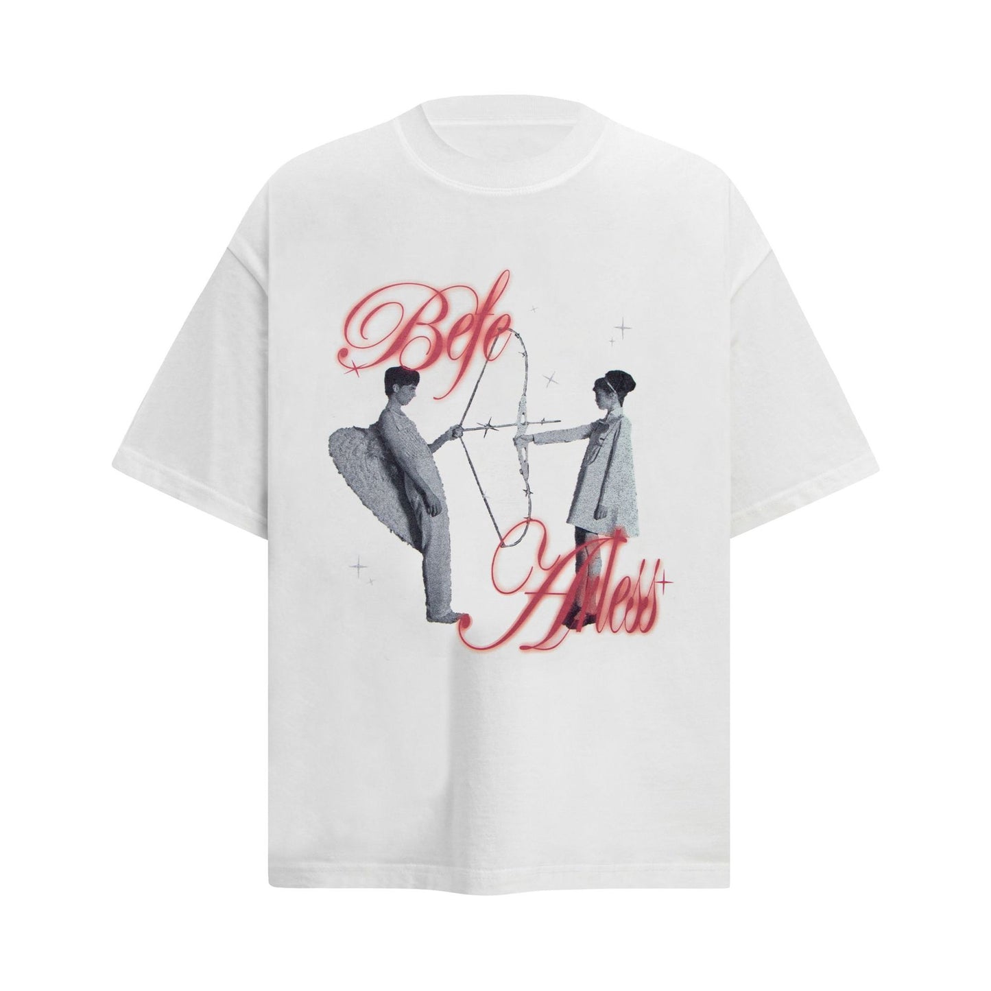Unisex T-shirts Street Vintage Comic Character Men's Loose Short Sleeve T-Shirt