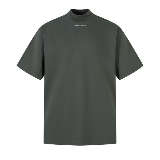 Hip Hop Clothing Summer Turtleneck T-Shirt Short Sleeve