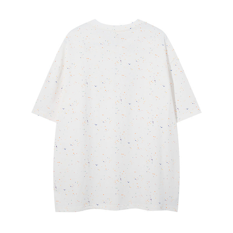 US drip outfits Summer Vintage Star Print Casual Loose Short Sleeve T-Shirts