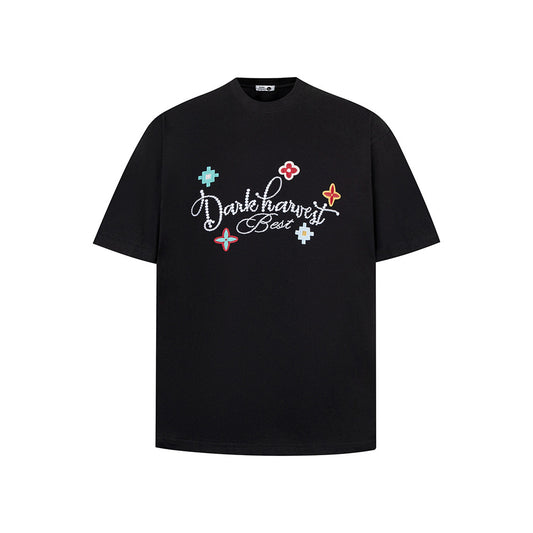 T shirt vintage usa short sleeve crew neck loose t-shirt top