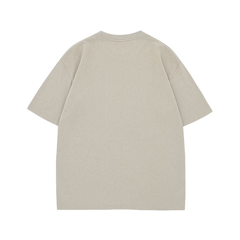 Racing oversized t shirt retro racing letter short sleeve t-shirt loose oversize top
