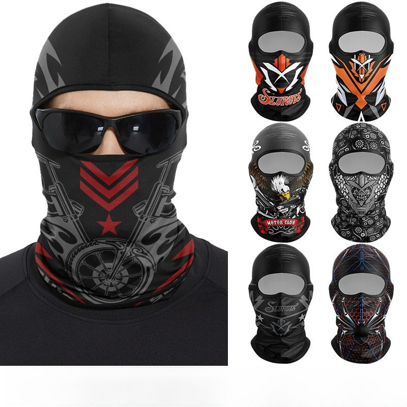 Cycling Windproof Hood Summer Sunscreen Ice Silk Fabric Men's and Women's Lightweight Windproof