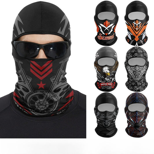 Cycling Windproof Hood Summer Sunscreen Ice Silk Fabric Men's and Women's Lightweight Windproof