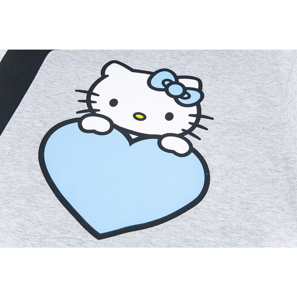 New York Hip Hop Style Hello Kitty Print Vintage Short Sleeve T-Shirt