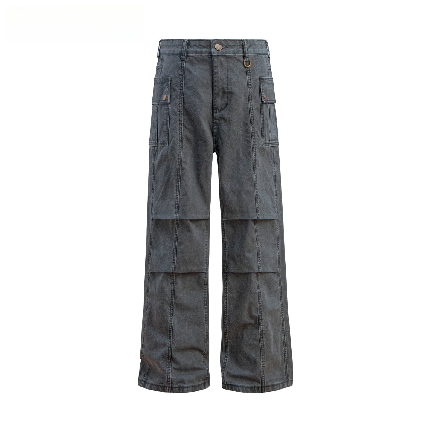 Hip Hop Pants For Boys Vintage Paratrooper Overalls Straight and Old Loose Casual Pants