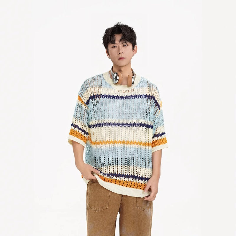 Nyc 1990 Shirt Striped Top Short Sleeve