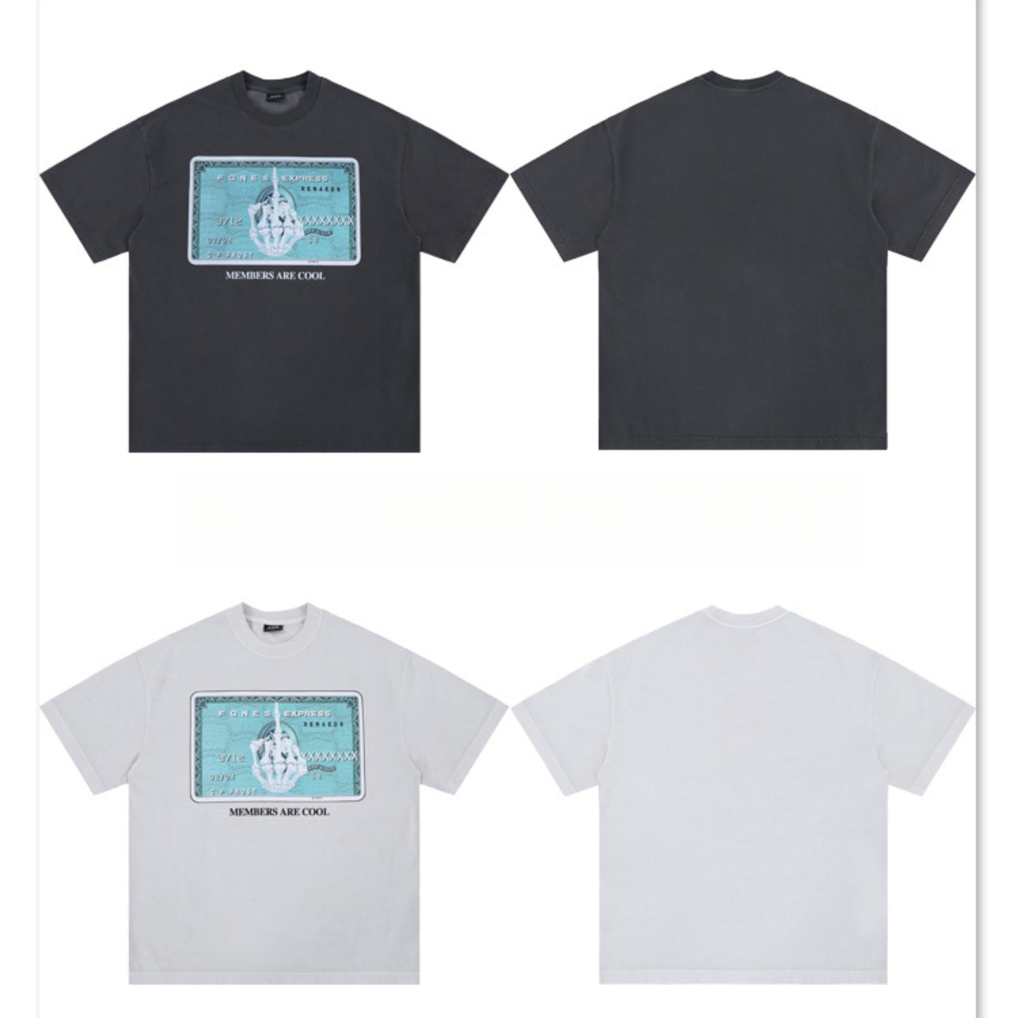 Vic Streetwear Skull Finger Print Summer Vintage Short Sleeve T-Shirt