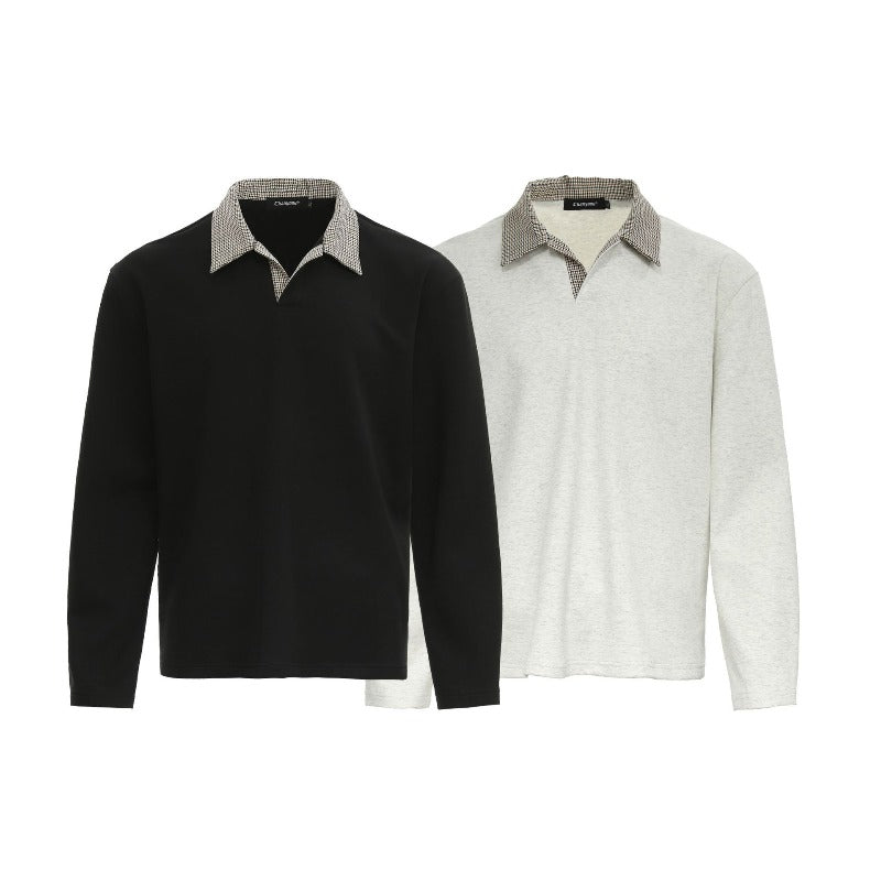 Unisex long-sleeved shirt autumretropolo shirt lapel