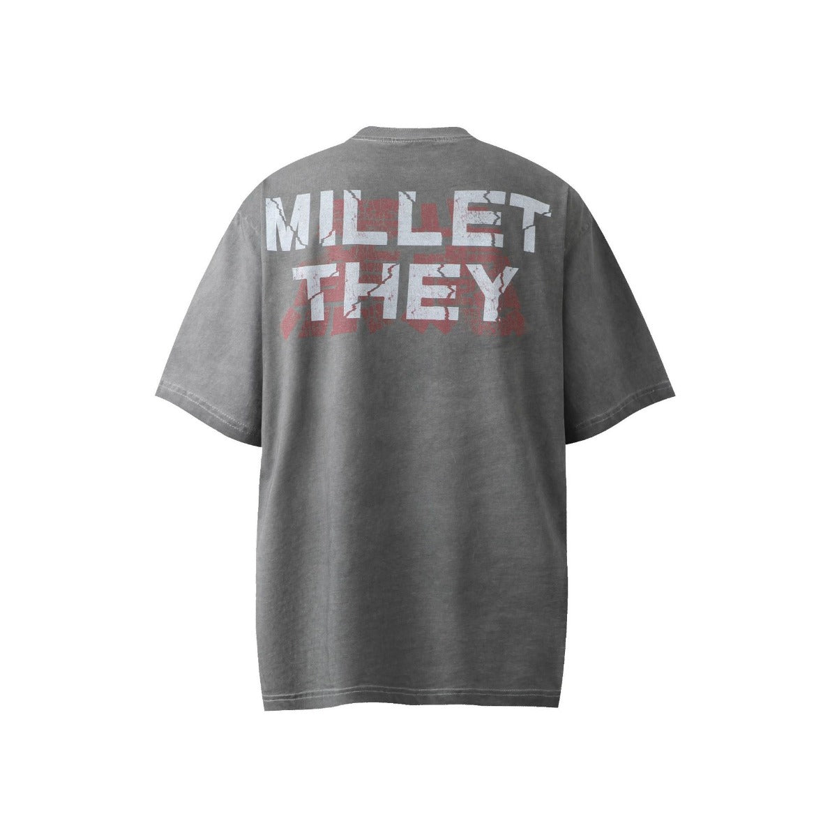 Hip hop shirt washed t-shirt short sleeve