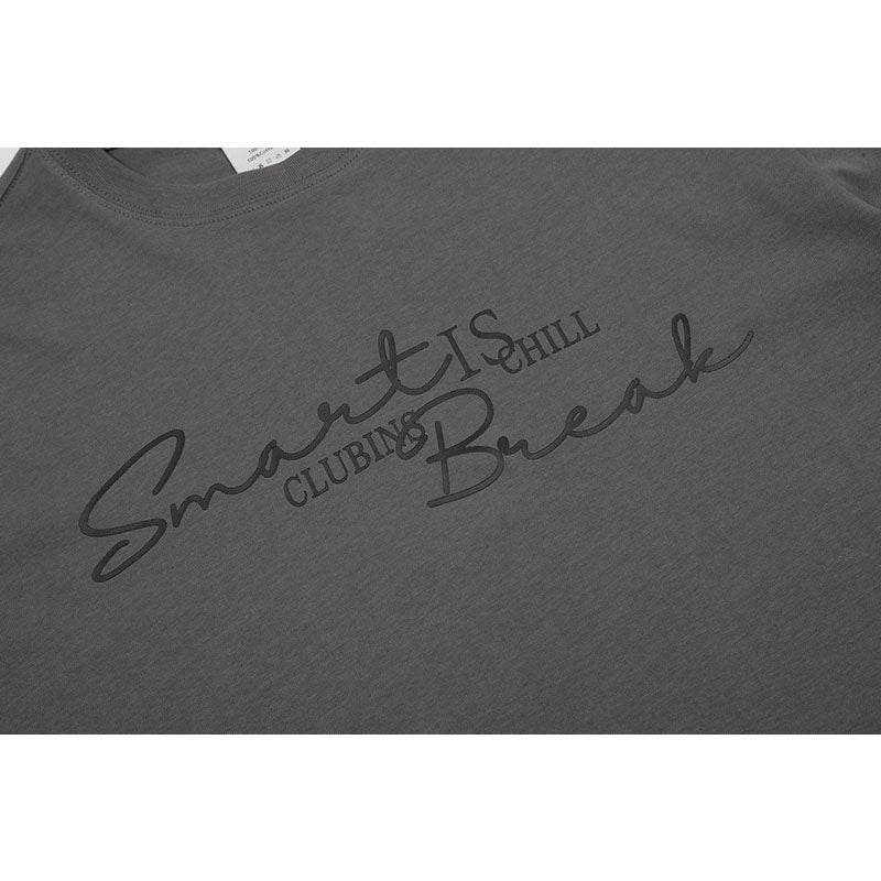 Marcas De Streetwear Graffiti Letter Print Short Sleeve T-Shirt