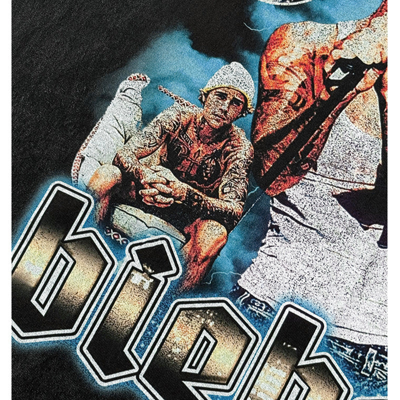 Cool t rapper Justin Bieber print vintage short sleeve t-shirt