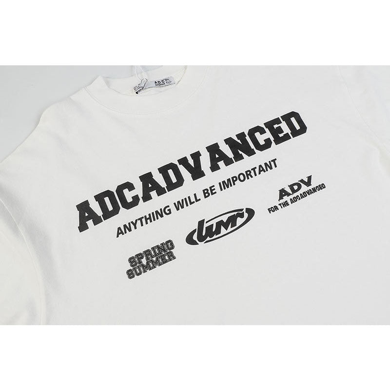 Marcas De Streetwear Vintage Alphabet Print Long Sleeve T-Shirt