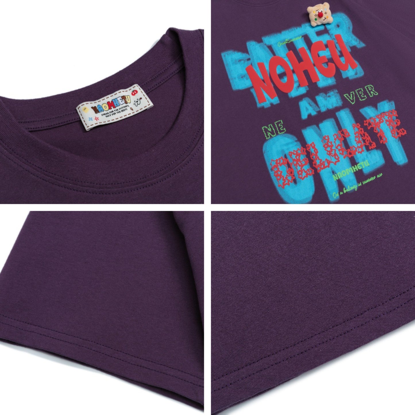 Vintage tarz t shirt summer alphabet print crew neck short sleeve t-shirt