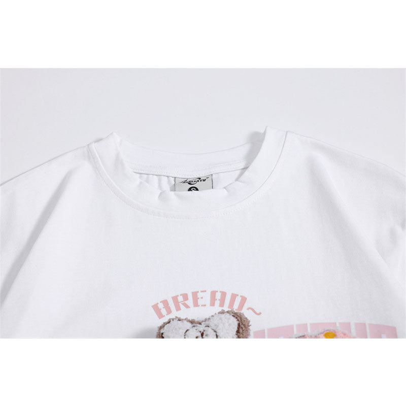 Camisetas streetwear Summer Vintage Casual Loose Short Sleeve T-Shirt