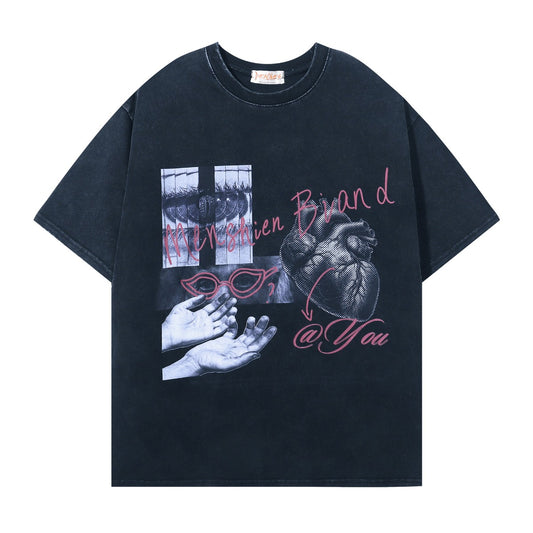 Vestimenta De Los 90 Summer Hip Hop T-Shirt Short Sleeve