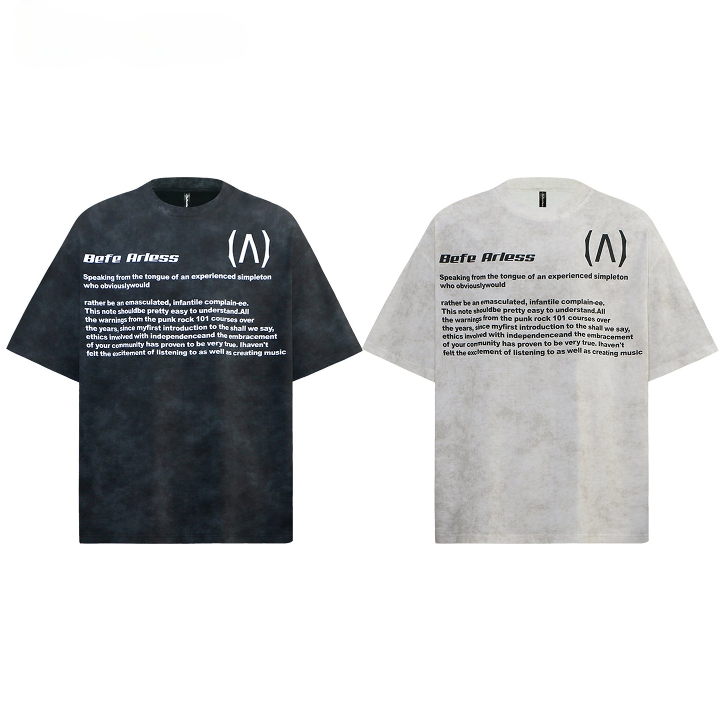 80s And 90s Vintage T Shirts Letter Tie-Dye Short Sleeve Summer Loose Men and Women