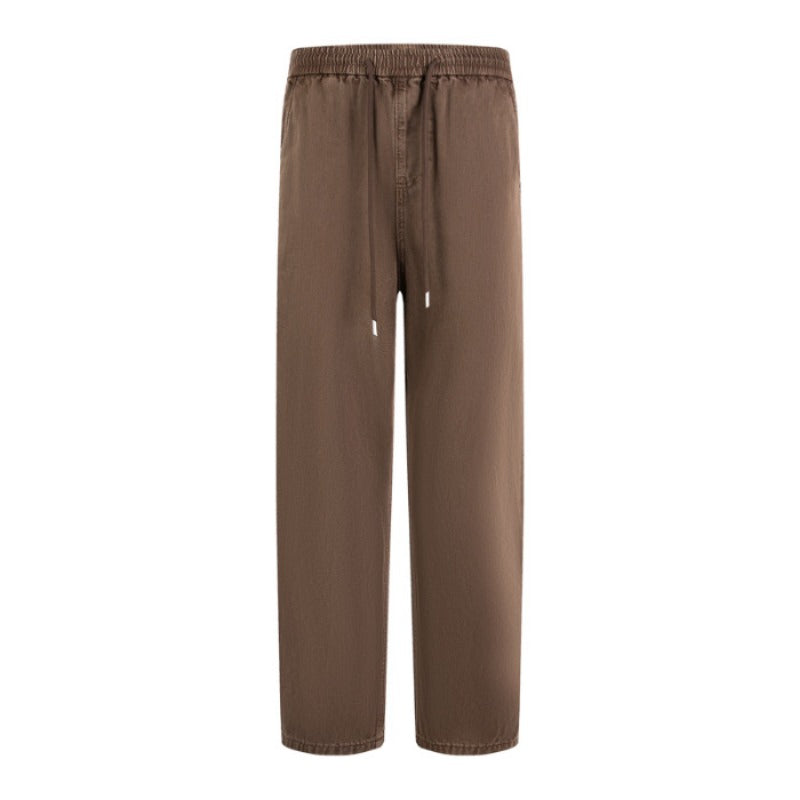 Men Casual Pants Spring Loose Denim Trousers