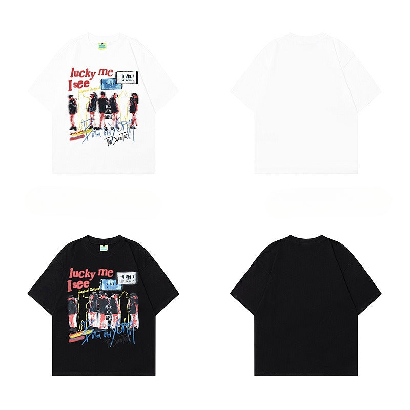 90s West Coast Hip Hop Fashion T-Shirts Spring Summer Short Sleeve T-Shirts