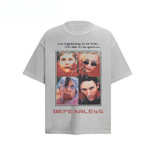 80s And 90s Vintage T Shirts Vintage Washing Water Old Character Short Sleeve T-Shirts