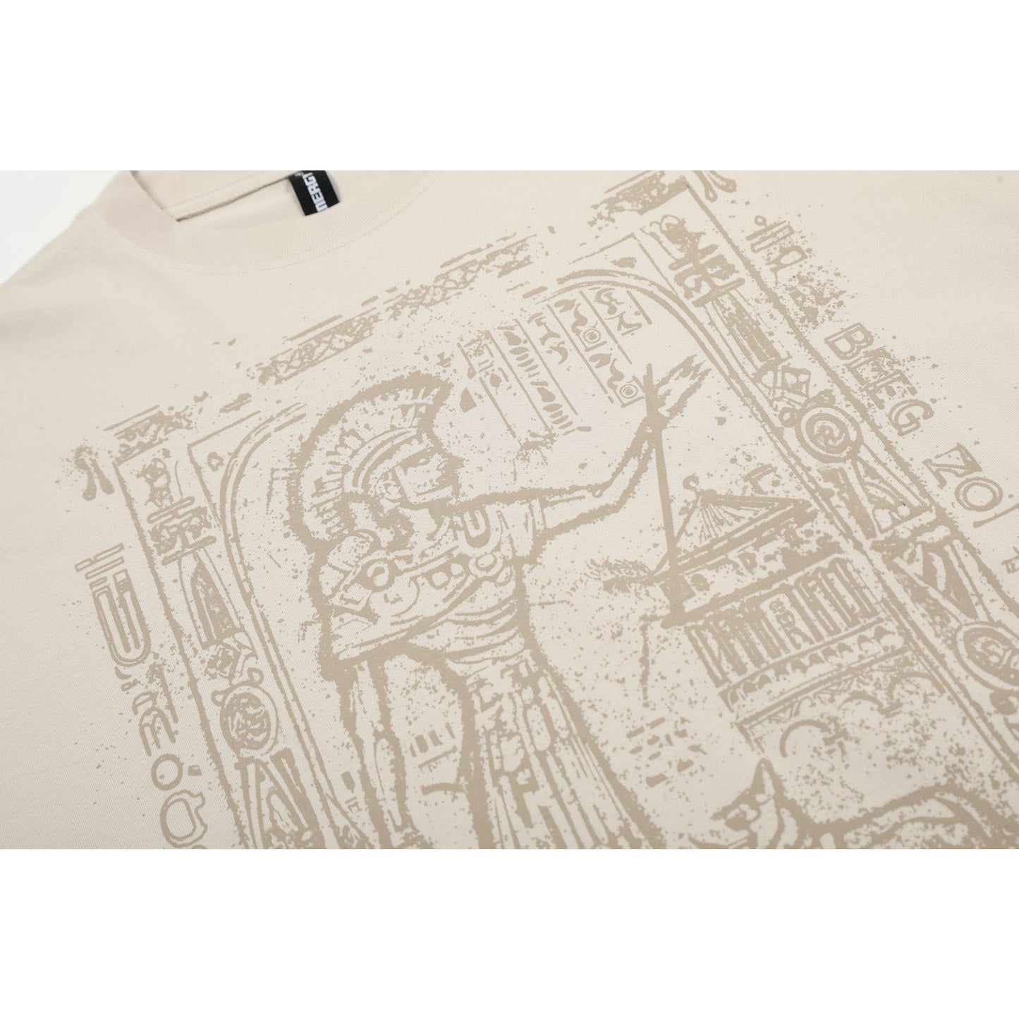 Hustle vintage summer character print t-shirt loose short sleeve