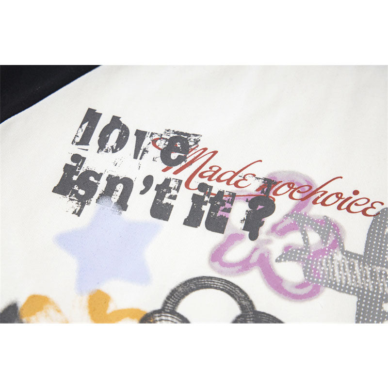 Casual Street Wear Vintage Crew Neck T-Shirt Short Sleeve Top