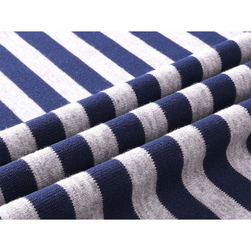 Casual Street Wear Striped T-Shirt Summer Casual Crew Neck T-Shirt Top