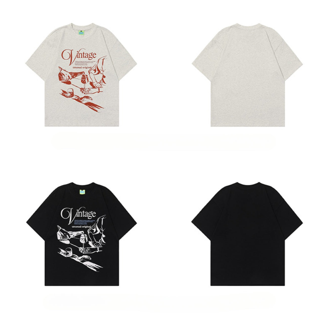90s West Coast Hip Hop Fashion T Shirts Vintage Original Hand Painted Graffiti Print Vintage T-Shirt