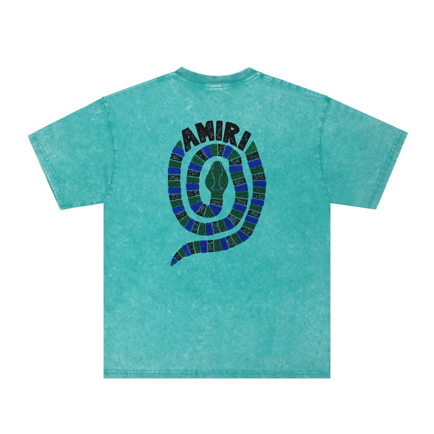 Amiri Washed Distressed T Shirt Printed Trendy Pure Cotton