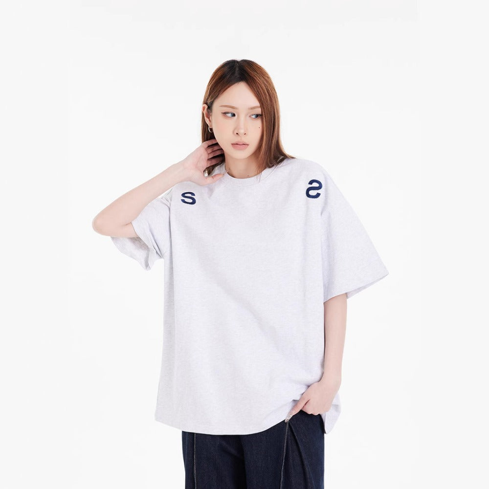 Nostalgia T Shirts Vintage Letter Embroidered Short Sleeve T-Shirt