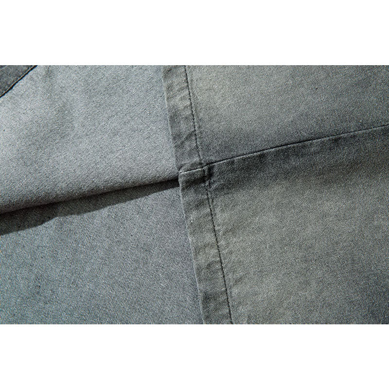 Marcas De Streetwear Denim Sweater Loose Old Casual Long Sleeve T-Shirt
