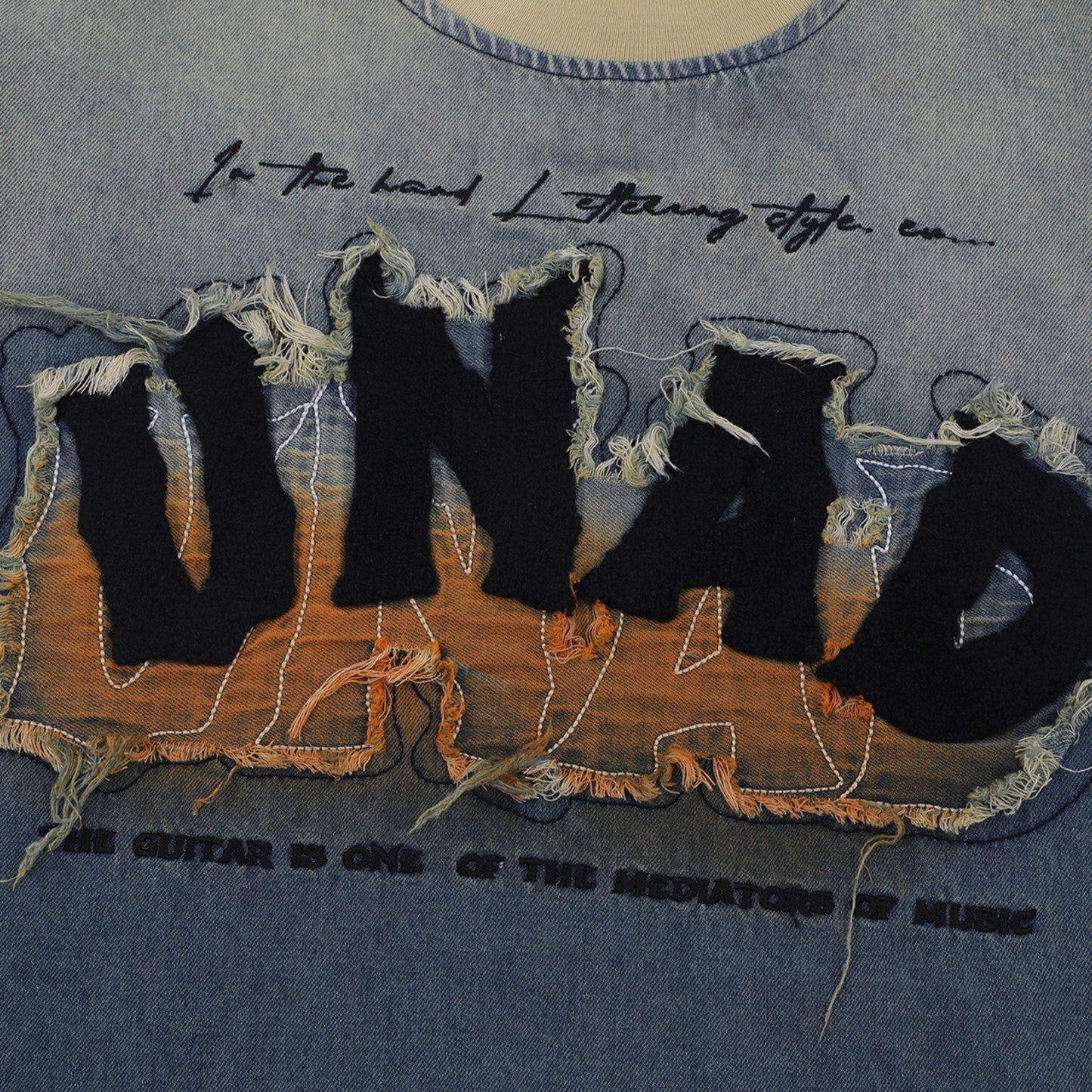 Remeras rock nacional summer vintage embroidered denim t-shirt short sleeve