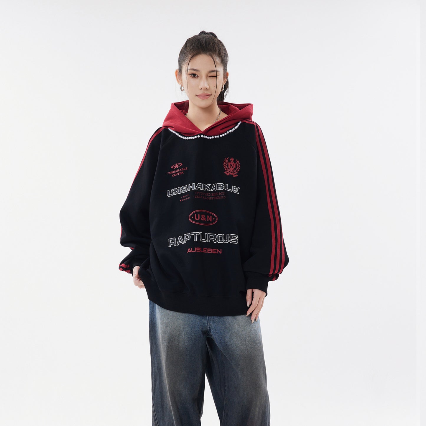 Vice streetwear sweater autumn and winter loose hooded sweater