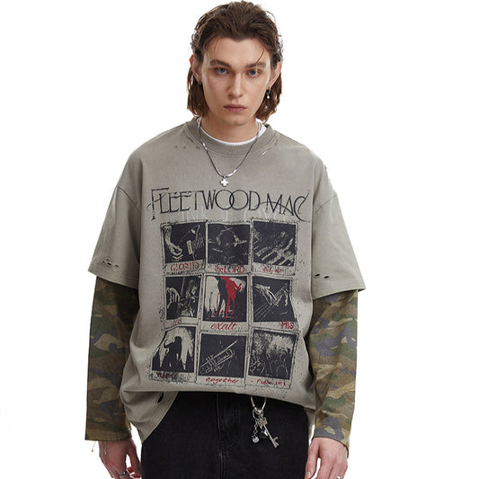 Nyc 1990 Shirt Vintage Camo Long Sleeve T-Shirt