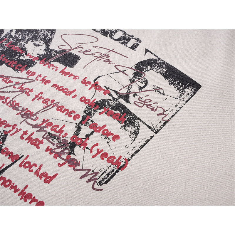 Casual Street Wear Summer Vintage Loose Short Sleeve T-Shirt