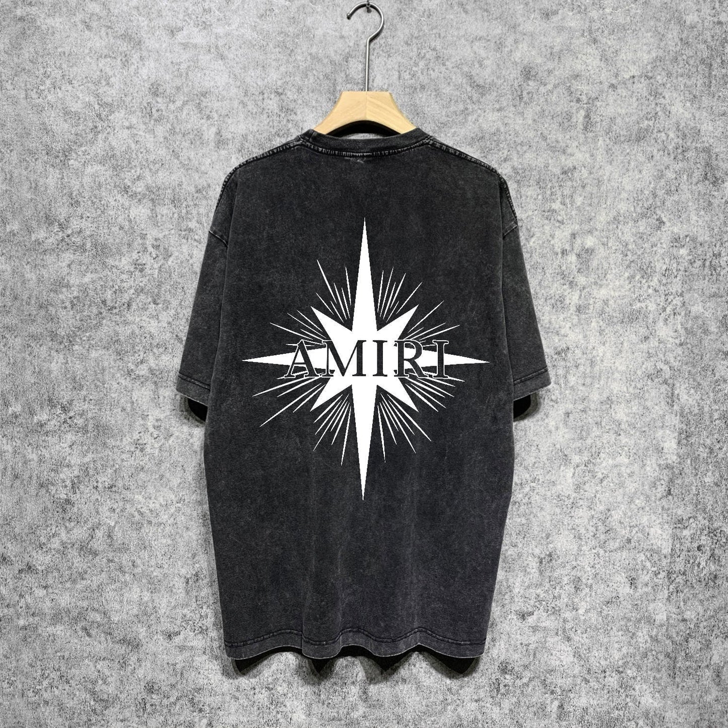 Amiri washed t-shirt star shield short sleeve