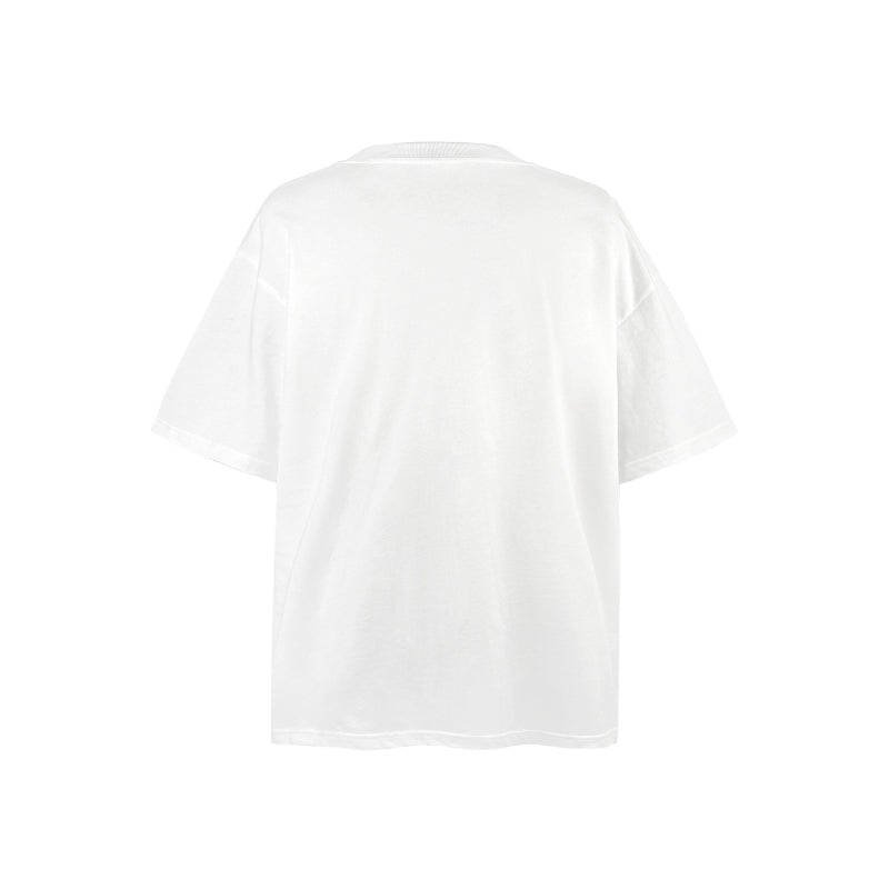 American vintage street T-shirt pure cotton retro men's and women's summer loose half sleeves
