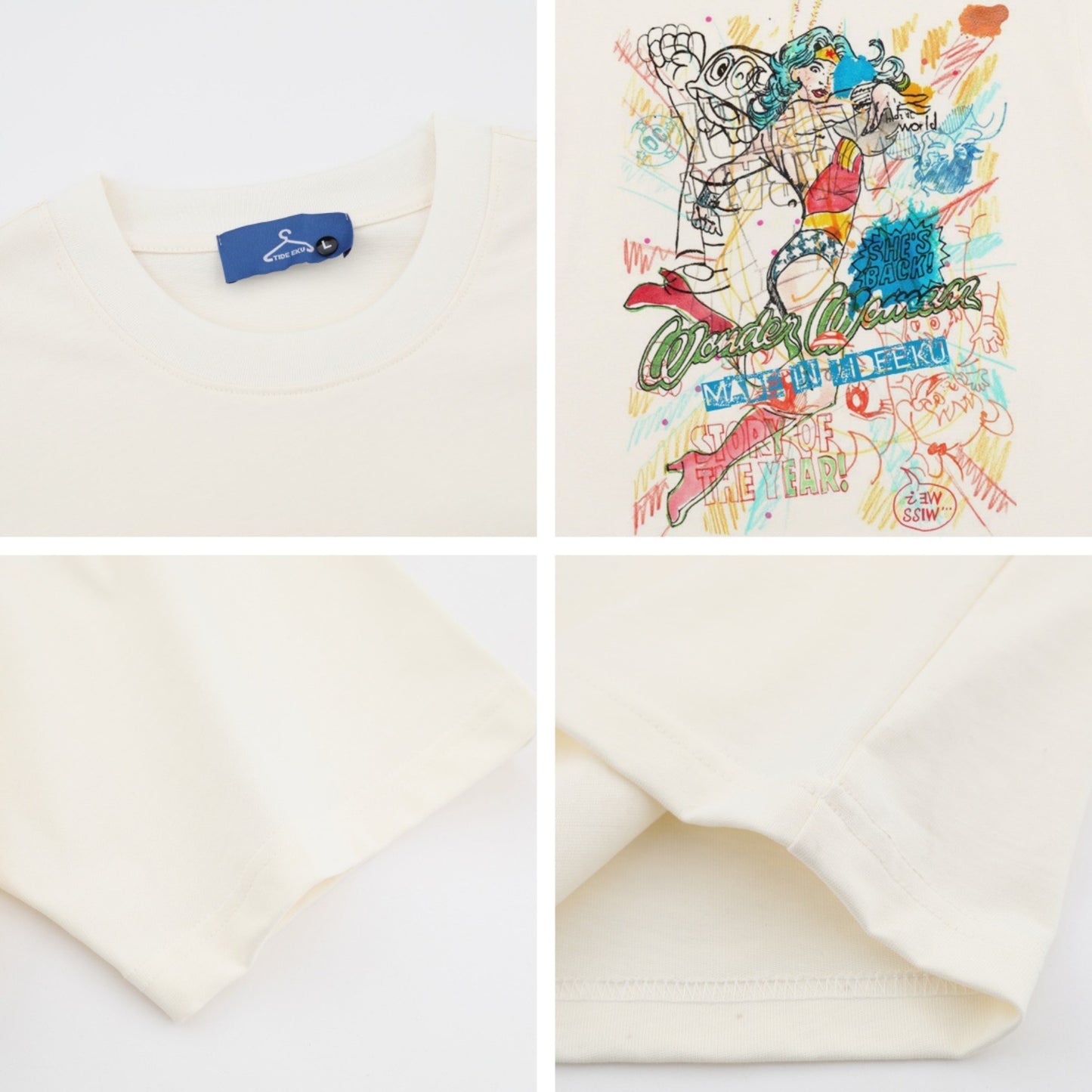 Vintage tarz t shirt oversize summer casual top