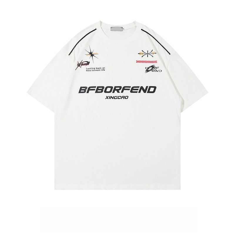 Racing oversized t shirt racing oversized short sleeve t-shirt