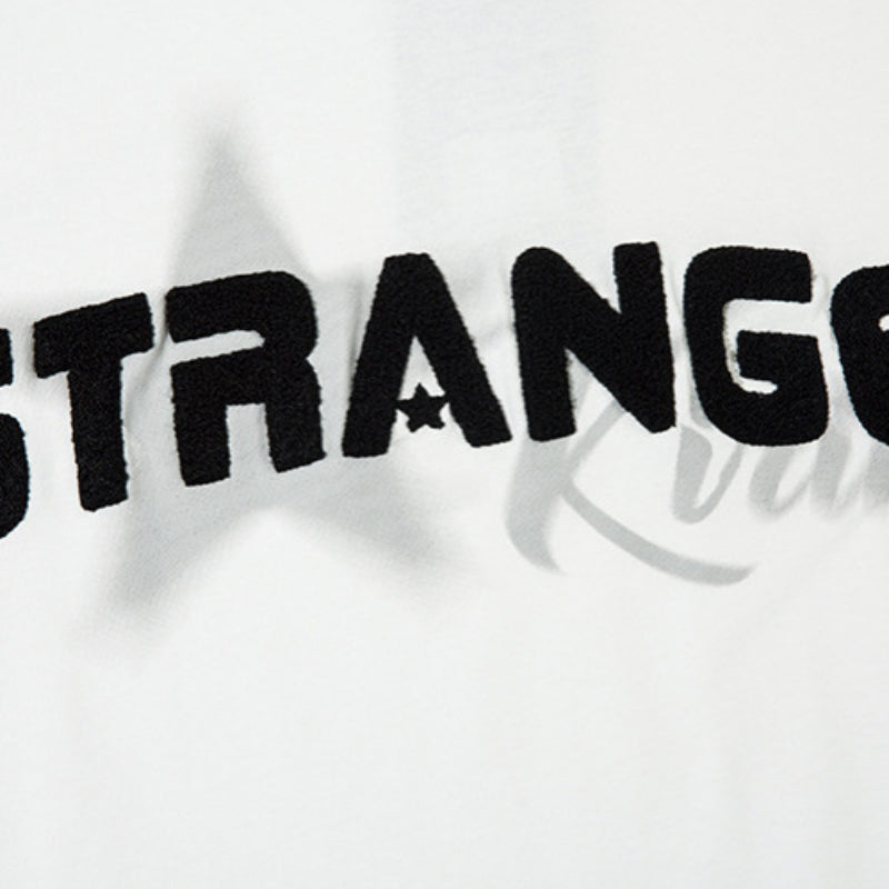 Vintage T Shirts Hip Hop Alphabet Long Sleeve T-Shirt oversize