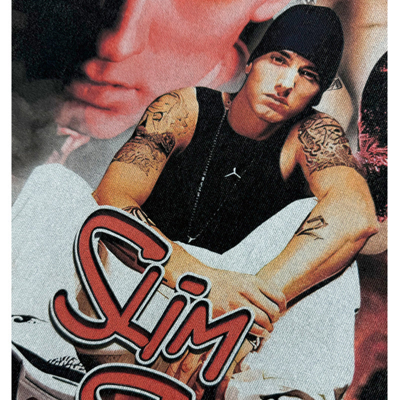 New york hip hop shop vintage hip hop EMINEM print short sleeve t-shirt