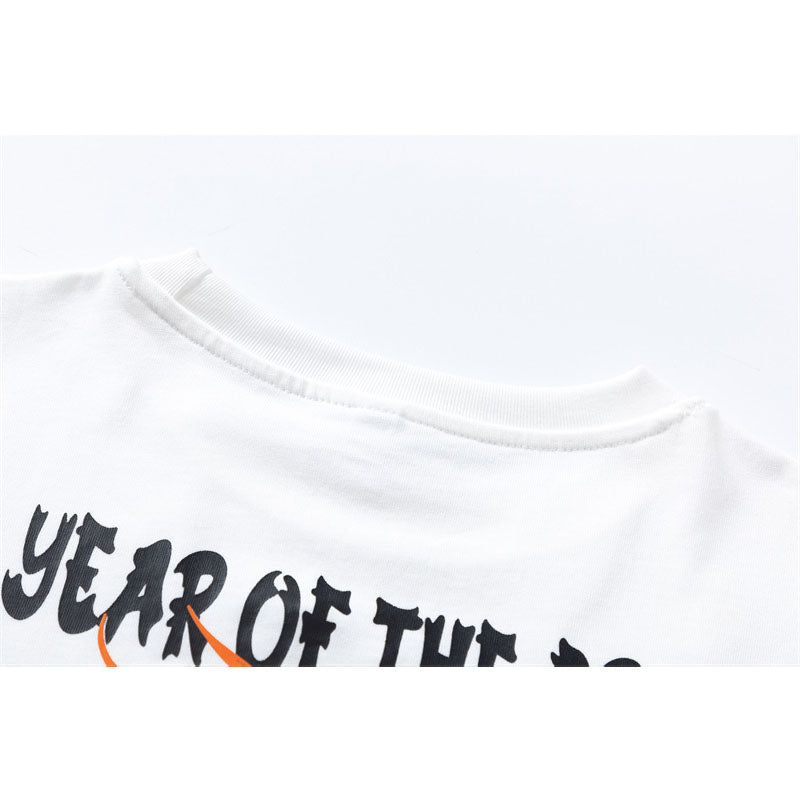 Vintage Tišö Rt Make Old Year of the Dragon Short Sleeve T-Shirt Summer Loose Top