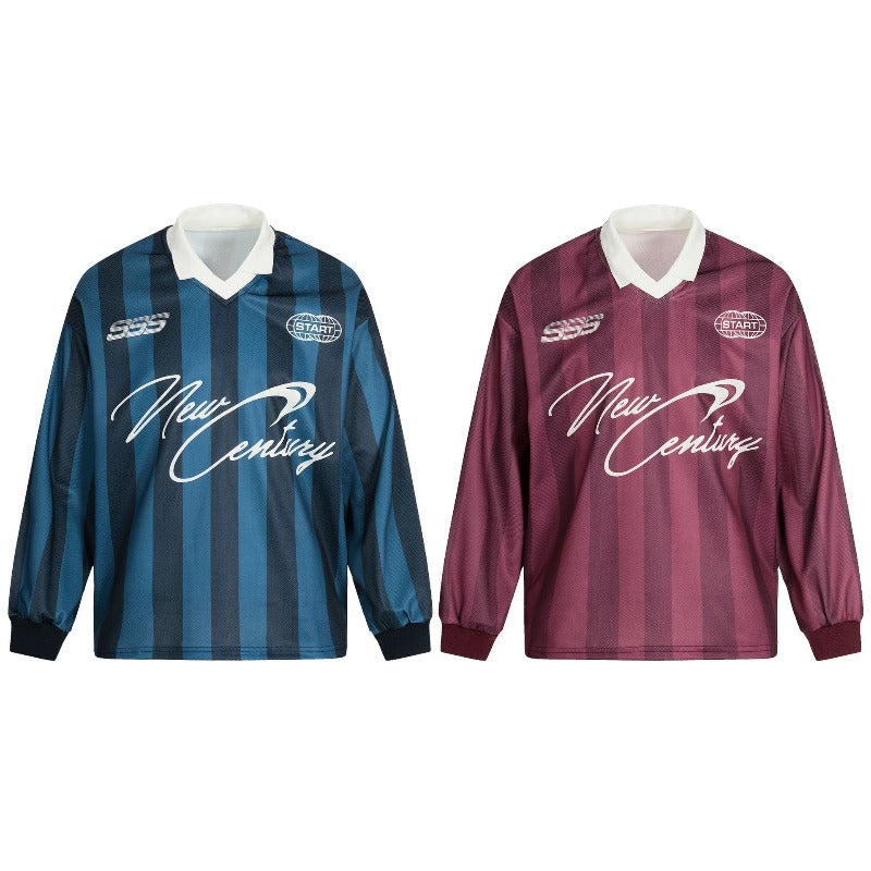 Unisex long-sleeved shirt autumloosestripes training clothes