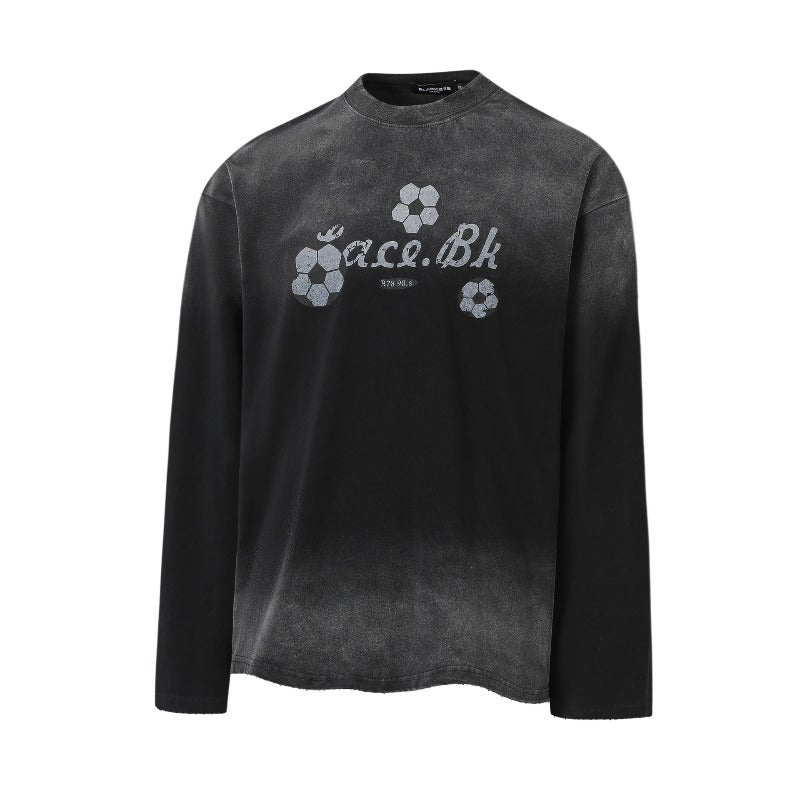 Unisex long-sleeved shirt autumretro football