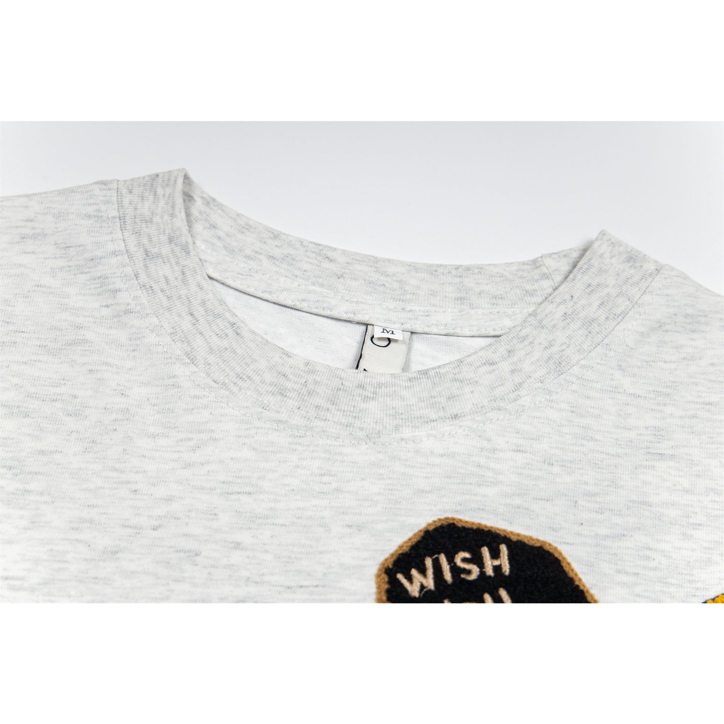 Hustle vintage summer vintage skull embroidered short-sleeved t-shirt