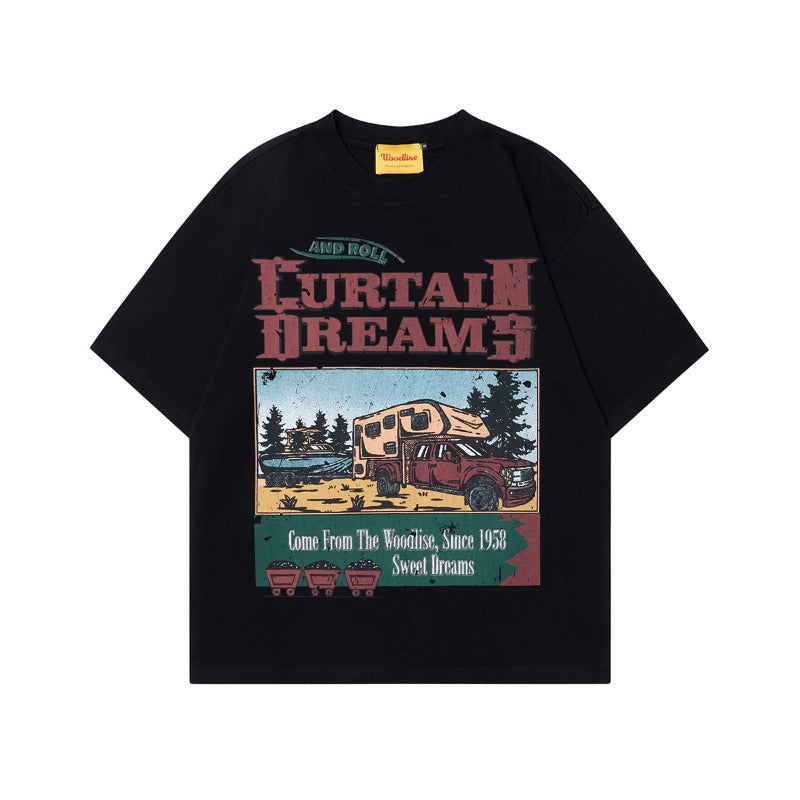 90s West Coast Hip Hop Fashion T Shirts Vintage Summer Short Sleeve T-Shirts