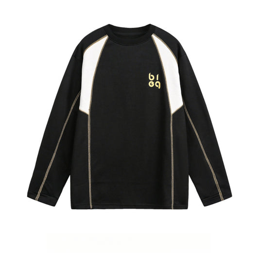 Racing oversized t shirt long sleeve t-shirt top