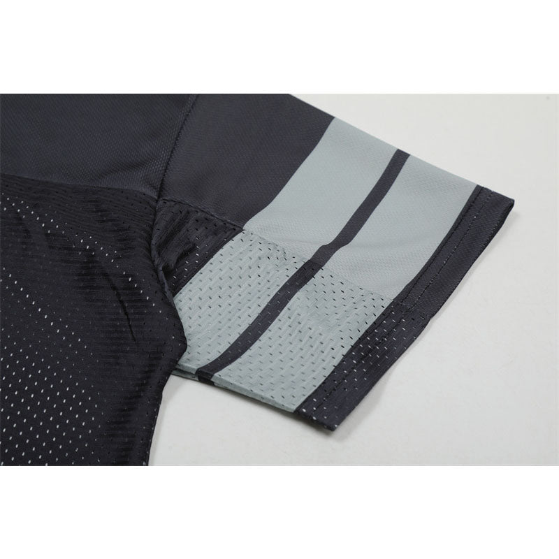 Stone Wash T shirt Rugby jersey Short Sleeve Casual T-shirt
